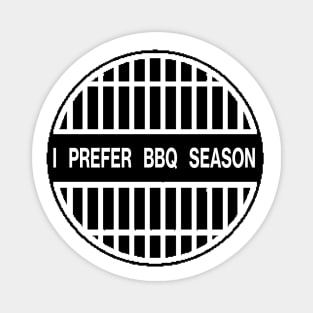 I Prefer BBQ Season - Christmas Barbecue Magnet